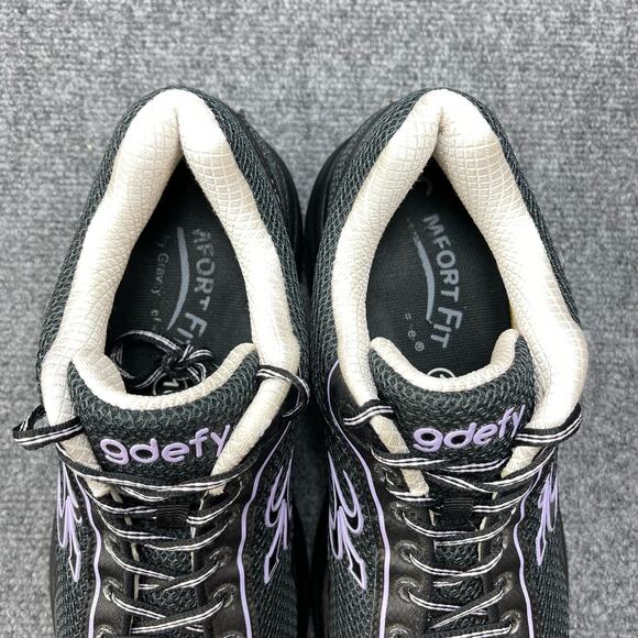 Gravity Defyer Womens Pain Relief Walking Shoes Size 10 Black Purple - Picture 3 of 10
